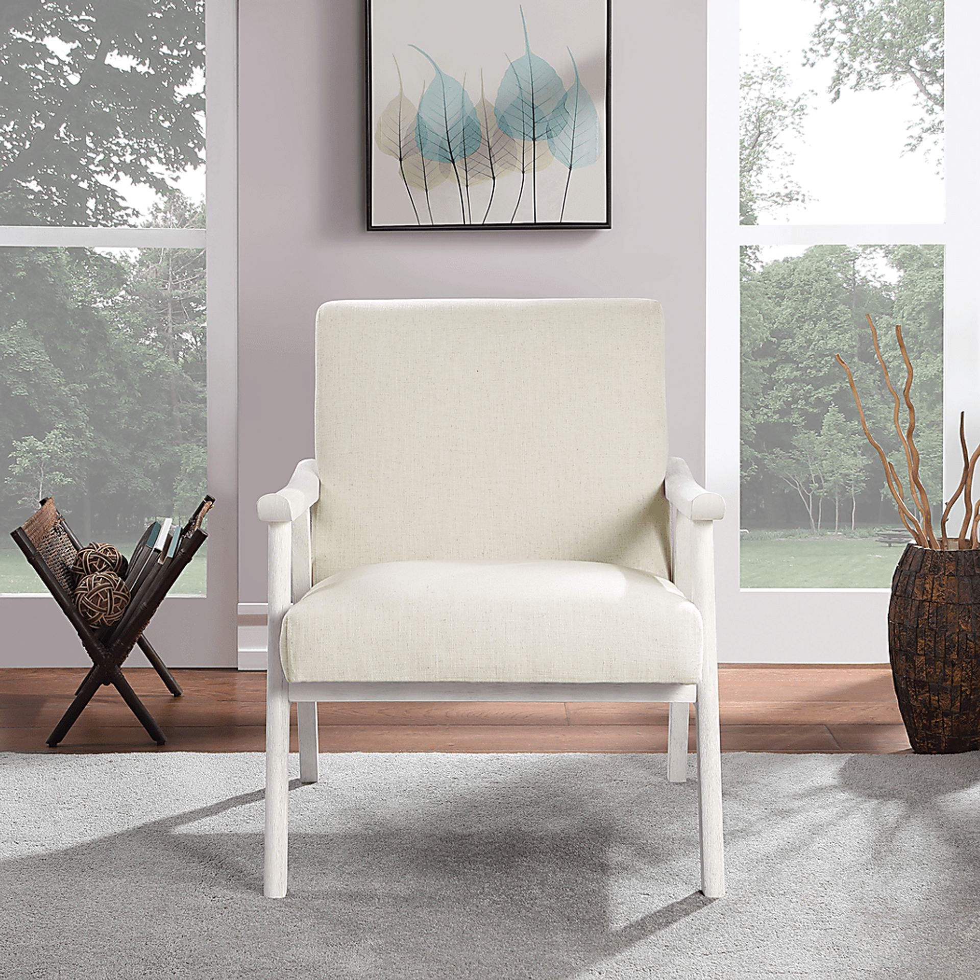 Sarapan IV Cream Accent Chair - Image 3