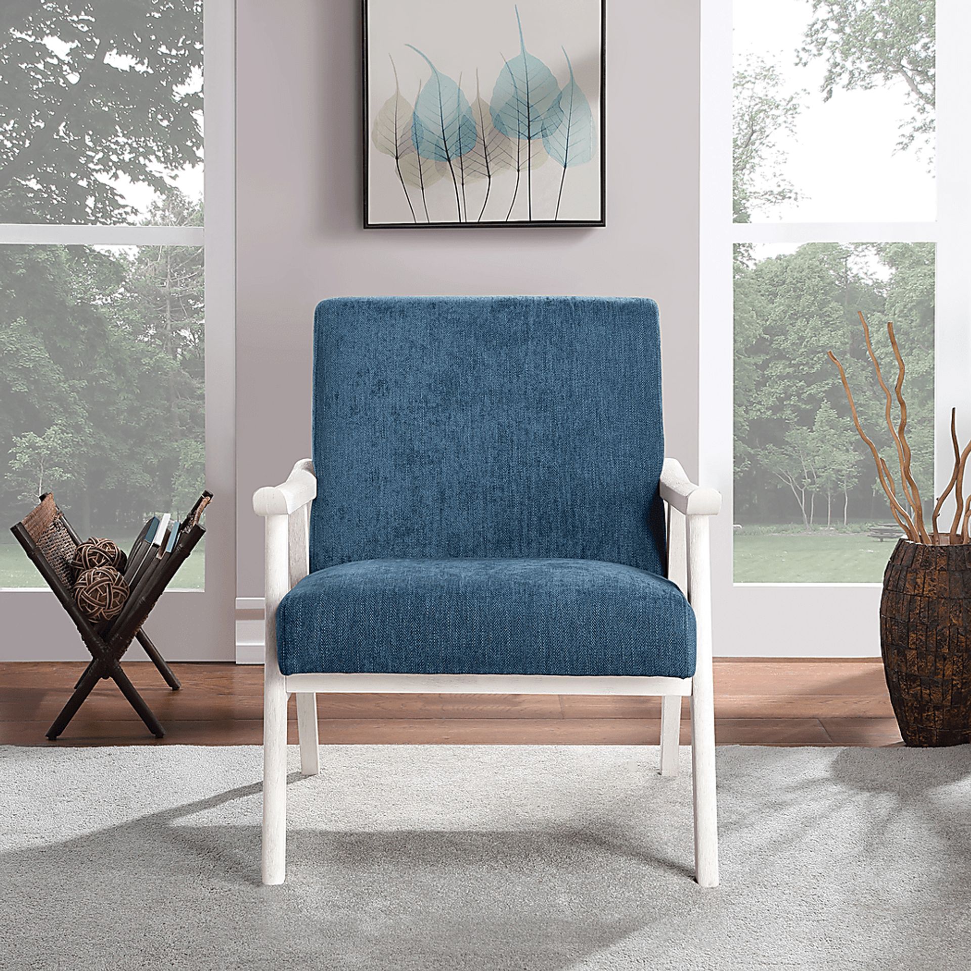 Sarapan IV Navy Accent Chair - Image 4