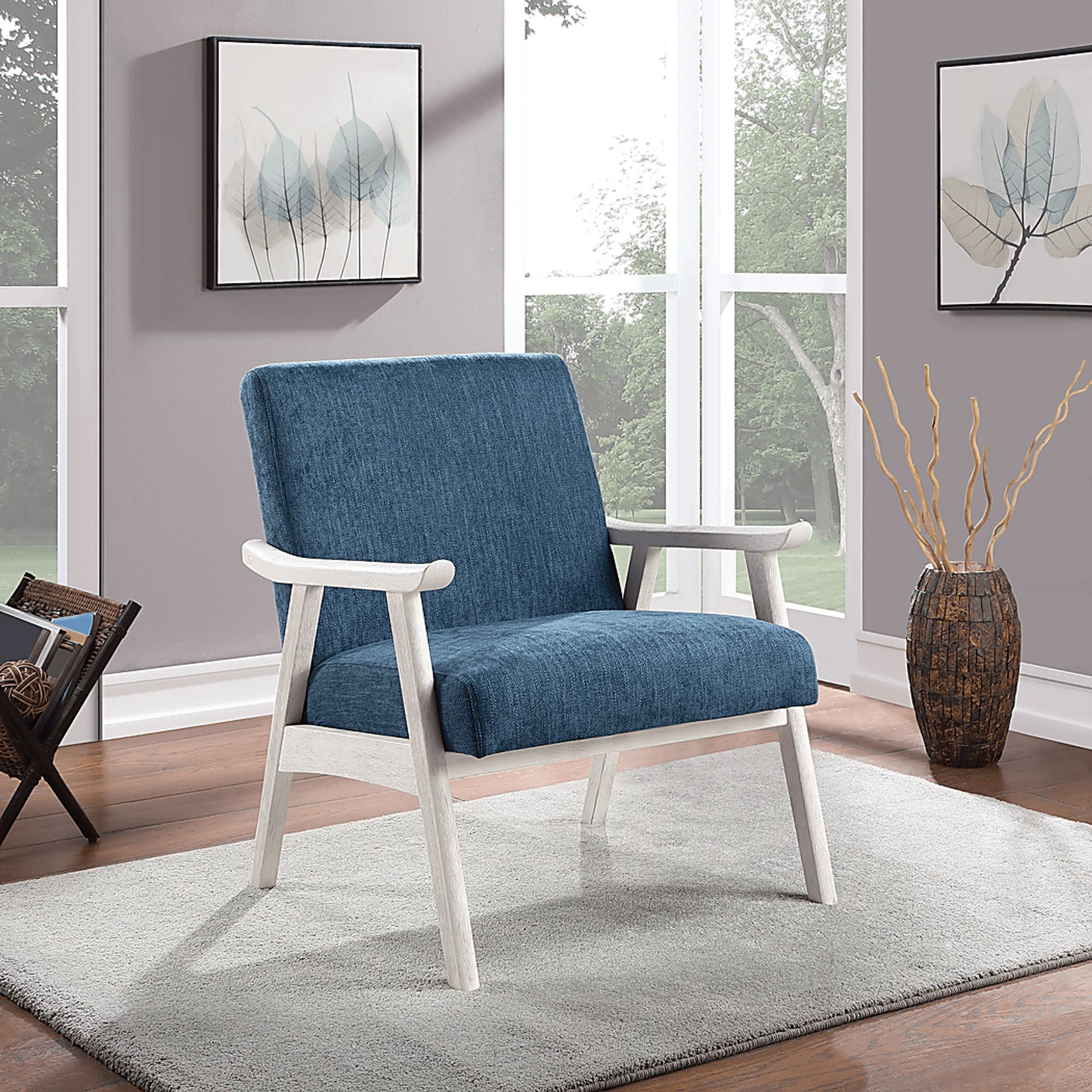 Sarapan IV Navy Accent Chair - Image 5