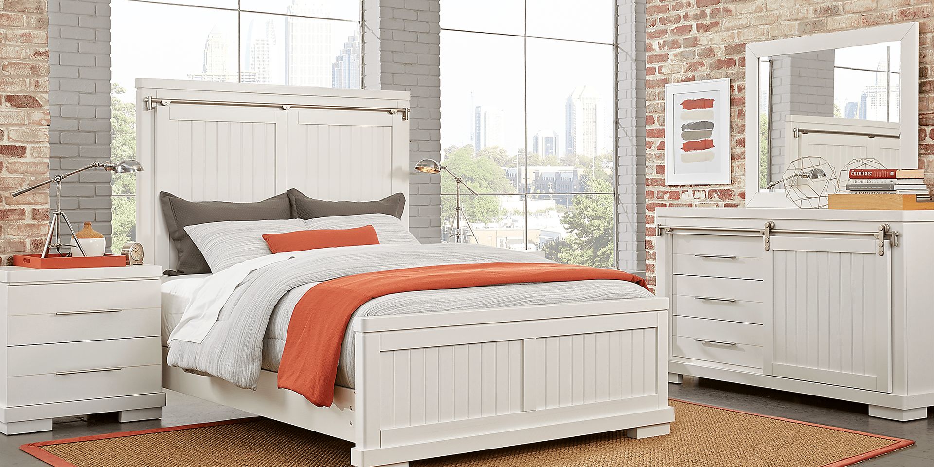 Sarasota Springs White 5 Pc Queen Panel Bedroom - Image 1