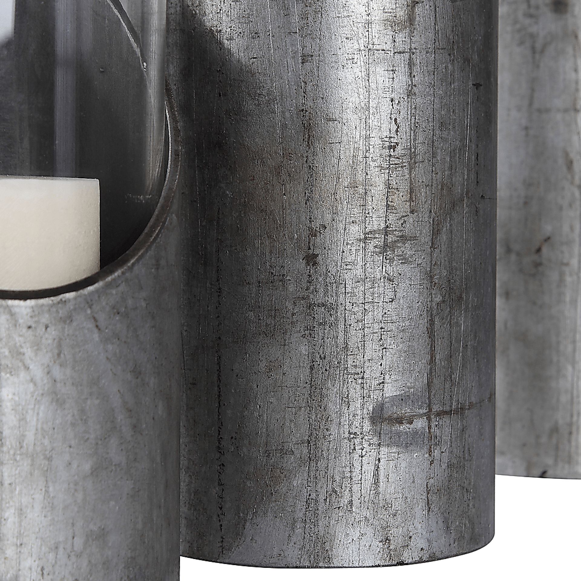 Saraya Silver Candle Holder, Set of 3 - Image 3