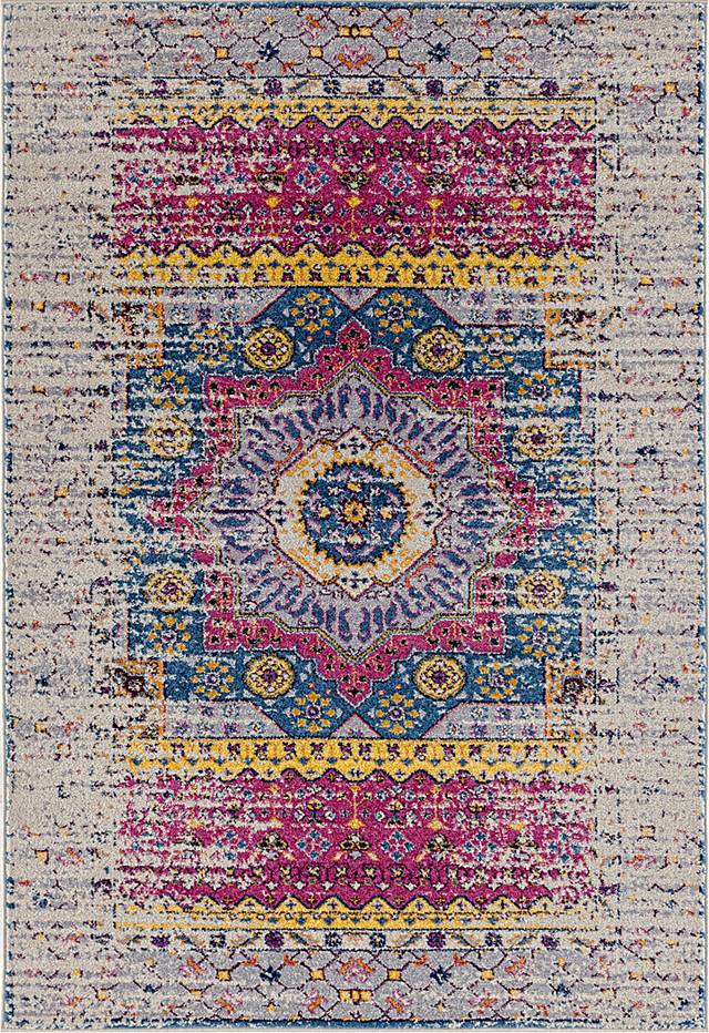 Sarcel Pink/Ivory 7'6 x 9'6 Rug - Thumbnail - Image 1