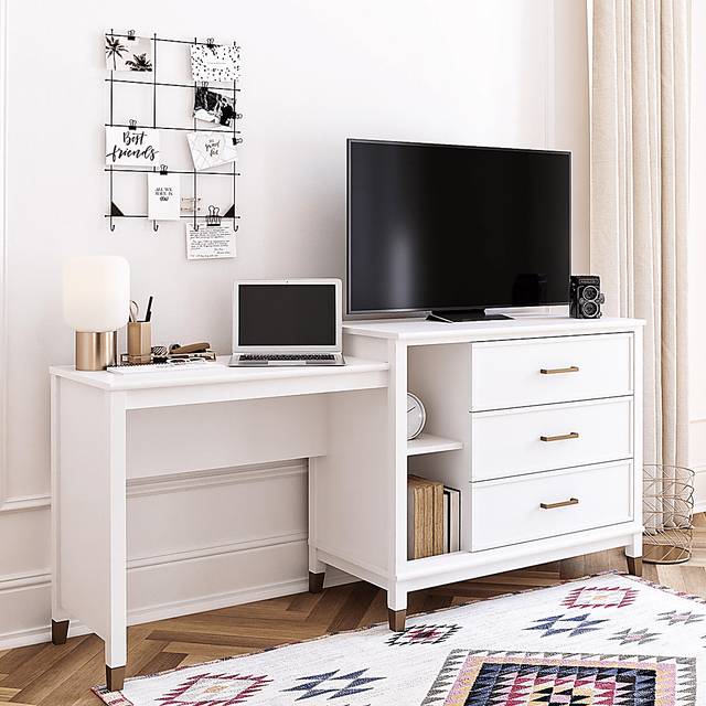 Sarcoxie White Storage Desk - Thumbnail - Image 3