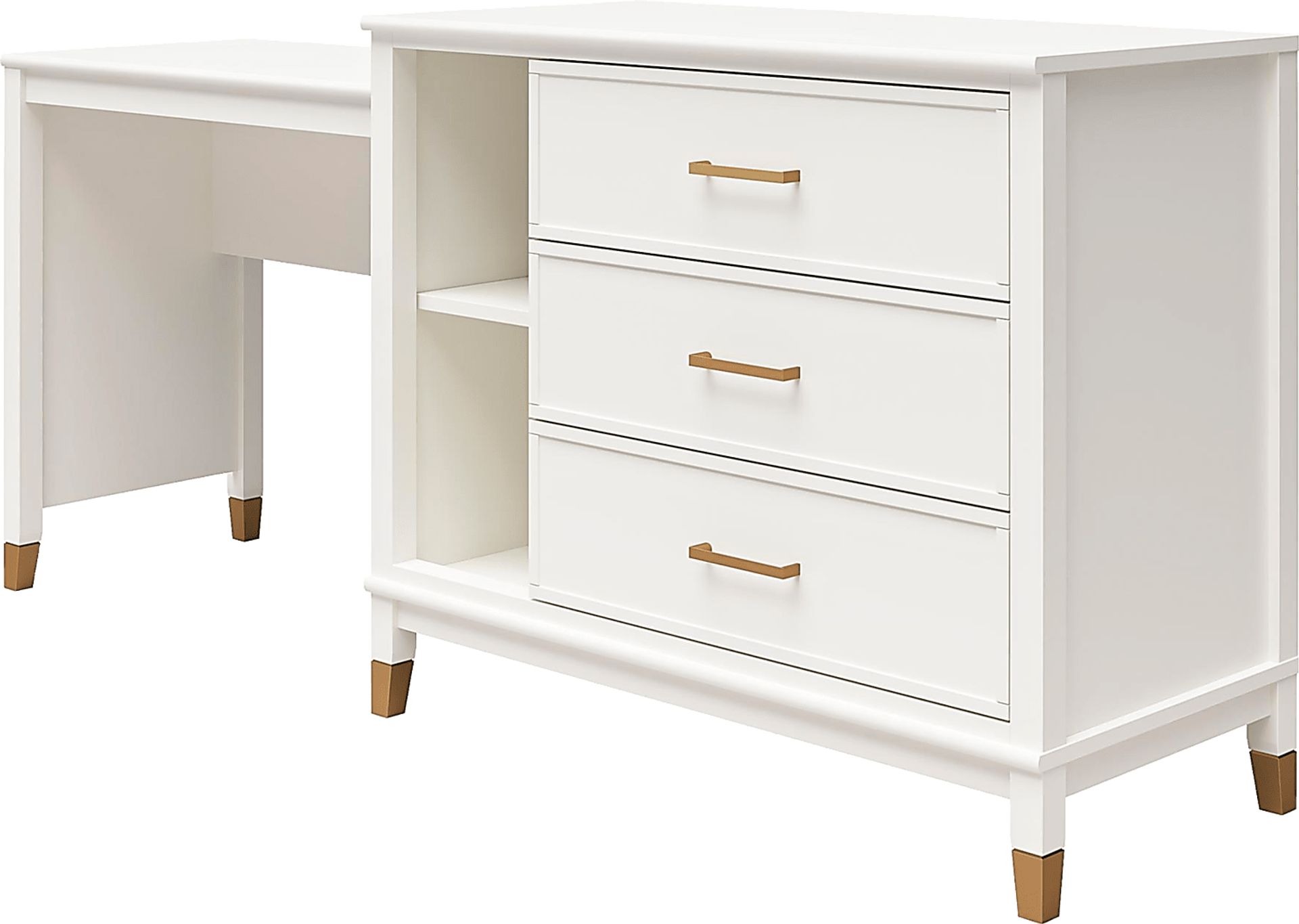 Sarcoxie White Storage Desk - Image 6