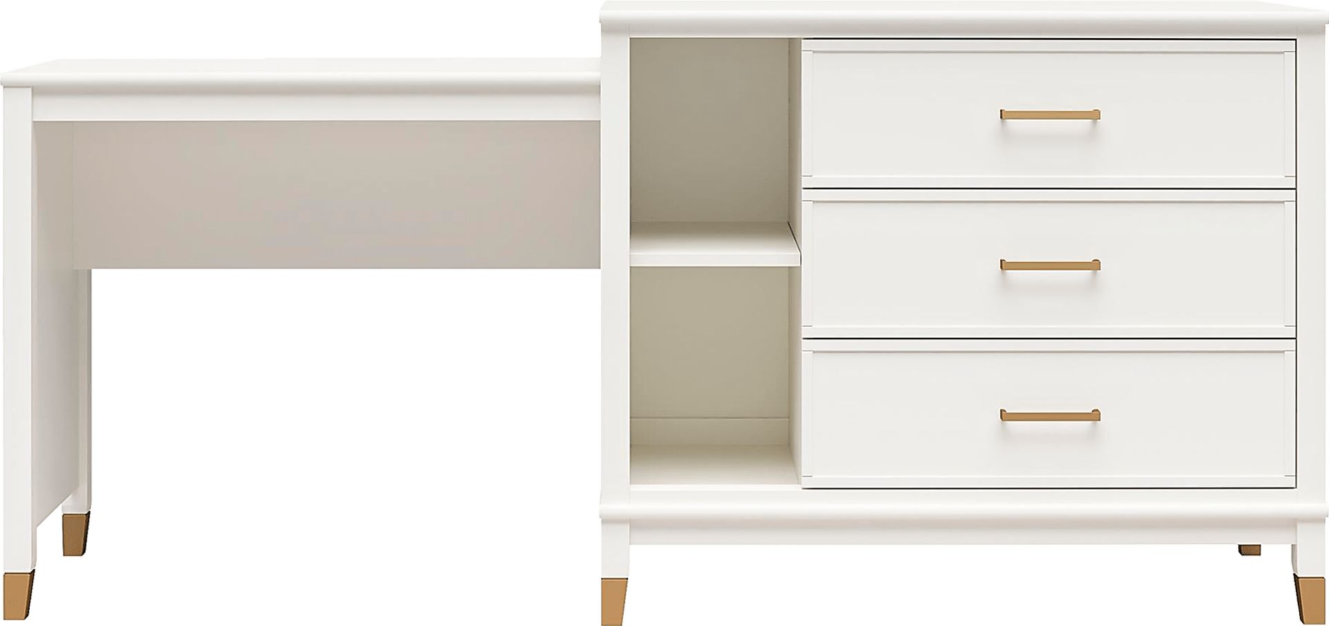 Sarcoxie White Storage Desk - Image 1