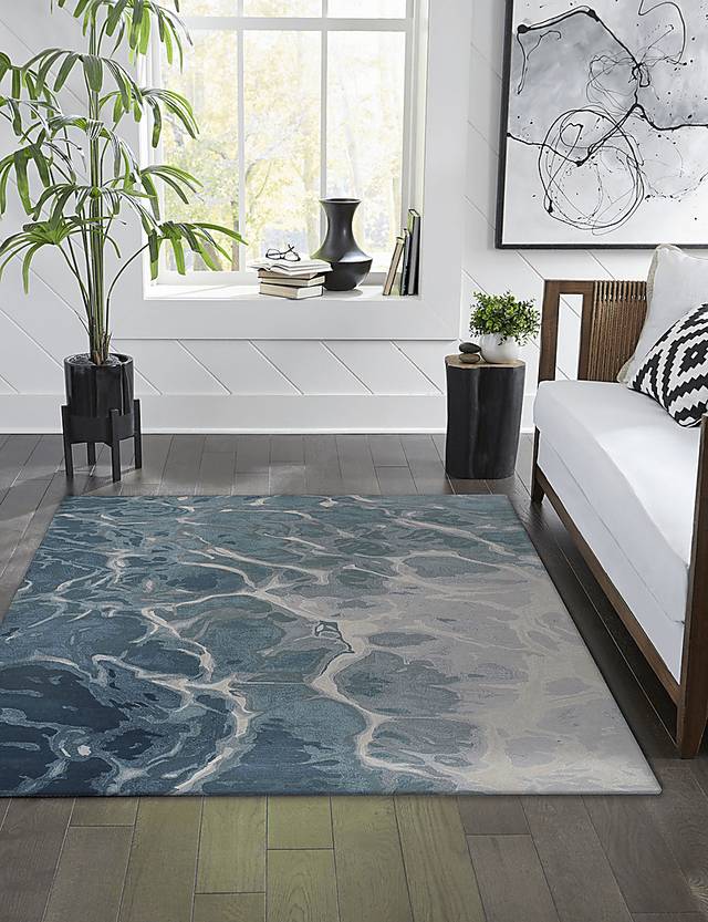 Sarhana Blue 5 ' x 7'6 Rug - Thumbnail - Image 7