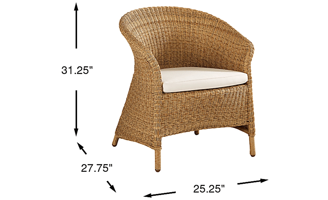 Sarina Bay Natural Outdoor Arm Chair