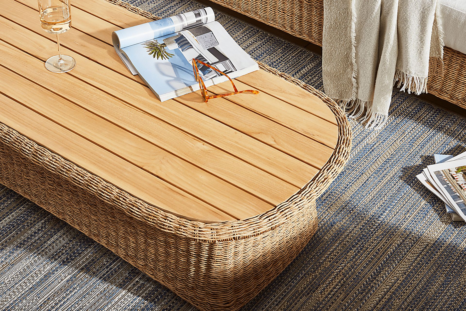 Sarina Bay Natural 4 Pc Outdoor Seating Set - Image 9