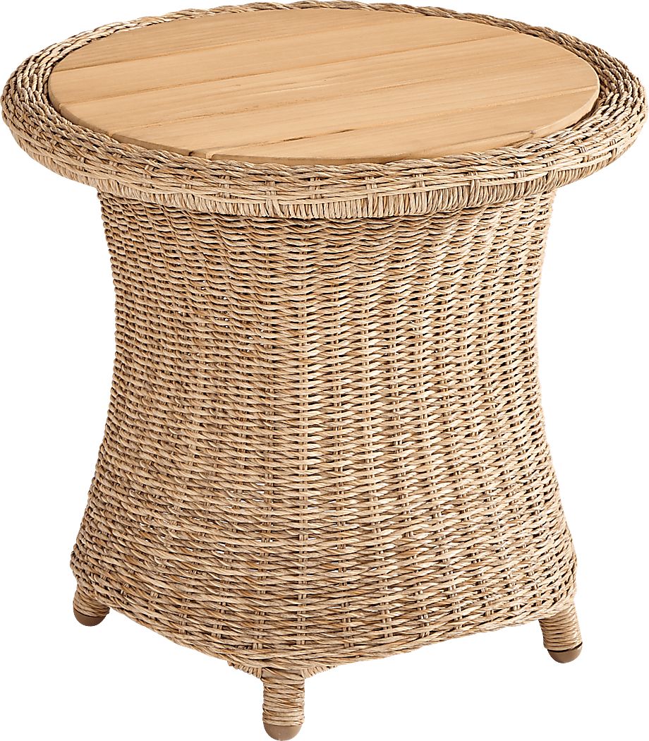 Sarina Bay Natural Outdoor End Table