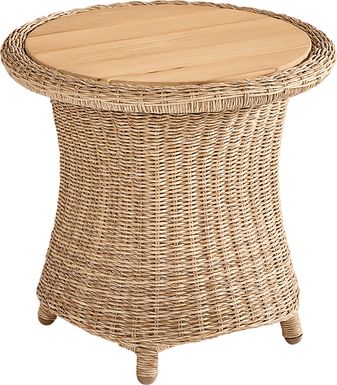 Sarina Bay Natural Outdoor End Table