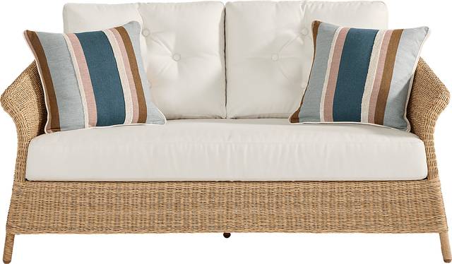 Sarina Bay Natural Outdoor Loveseat - Thumbnail - Image 1