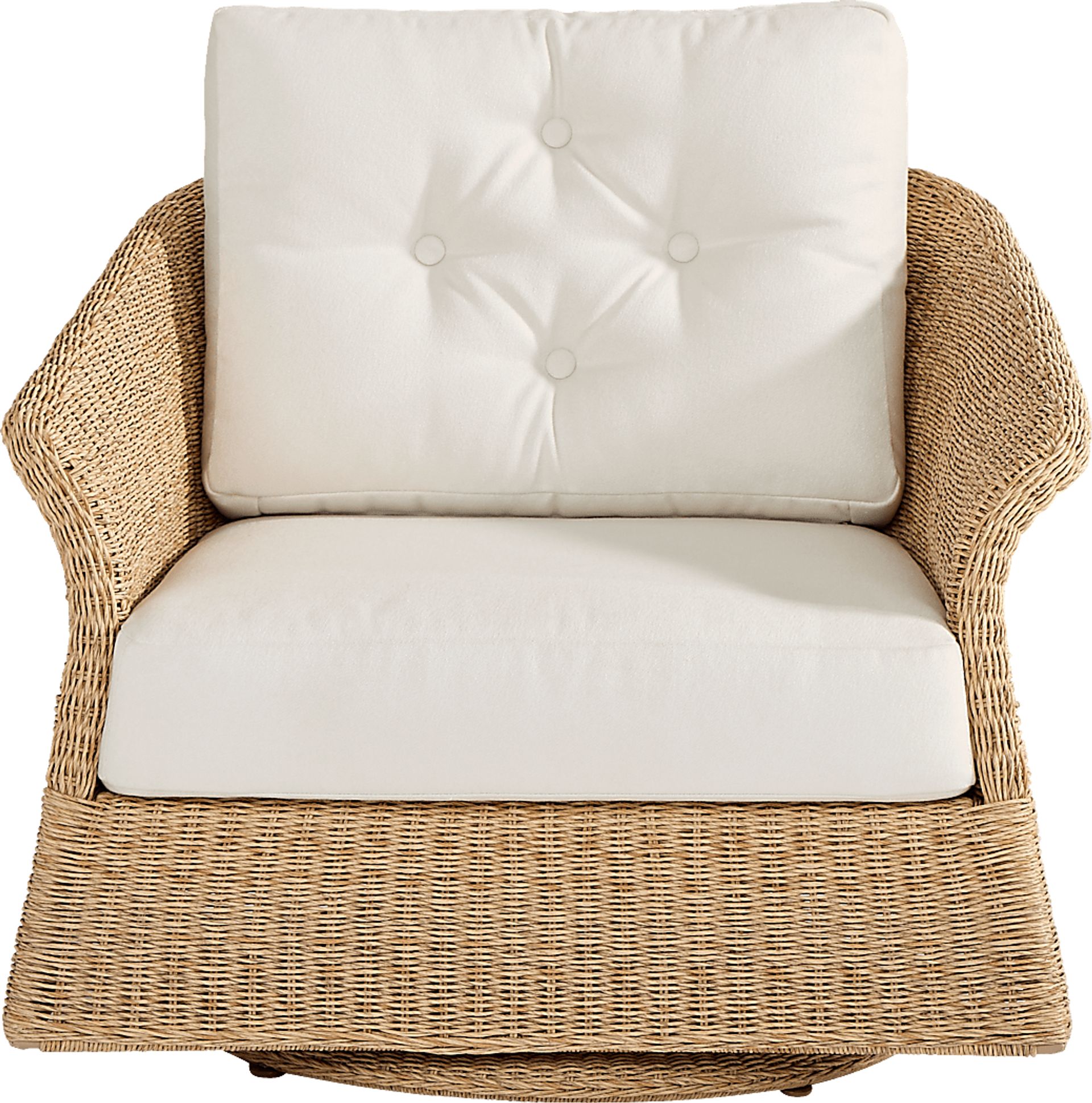 Sarina Bay Natural Outdoor Swivel Club Chair - Image 2