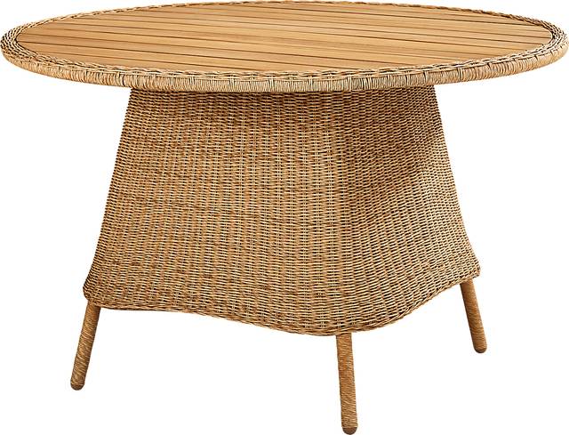 Sarina Bay Natural Round Outdoor Dining Table - Thumbnail - Image 1