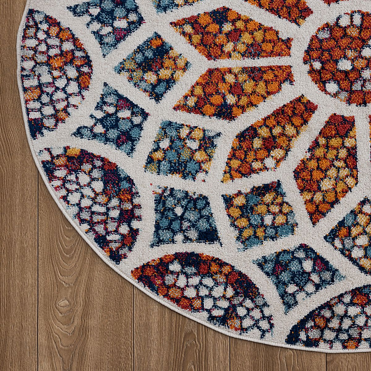 Sarkis Blue,Red,White Rugs | Rooms to Go