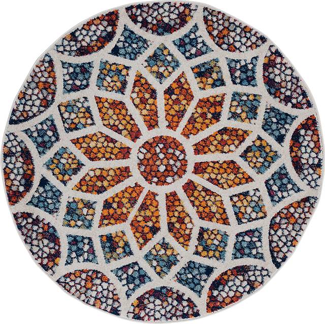 Sarkis Multi 4'4 Round Rug - Thumbnail - Image 1