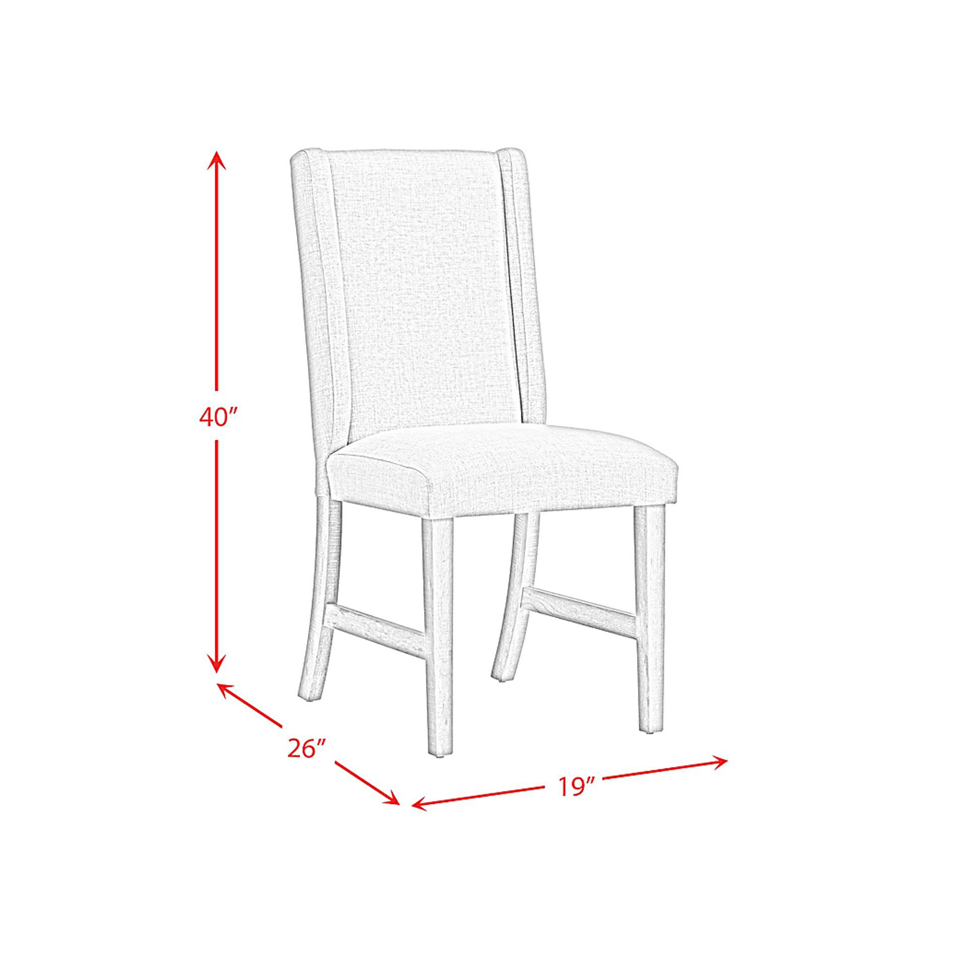 Saro White Side Chair, Set of 2 - Image 4