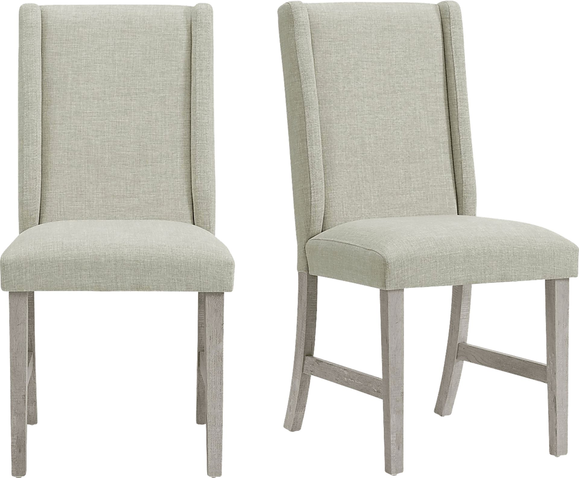 Saro White Side Chair, Set of 2 - Image 5