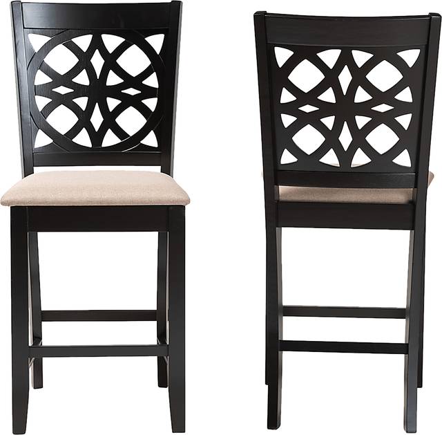 Sarria Brown Counter Stool, Set of 2 - Thumbnail - Image 4