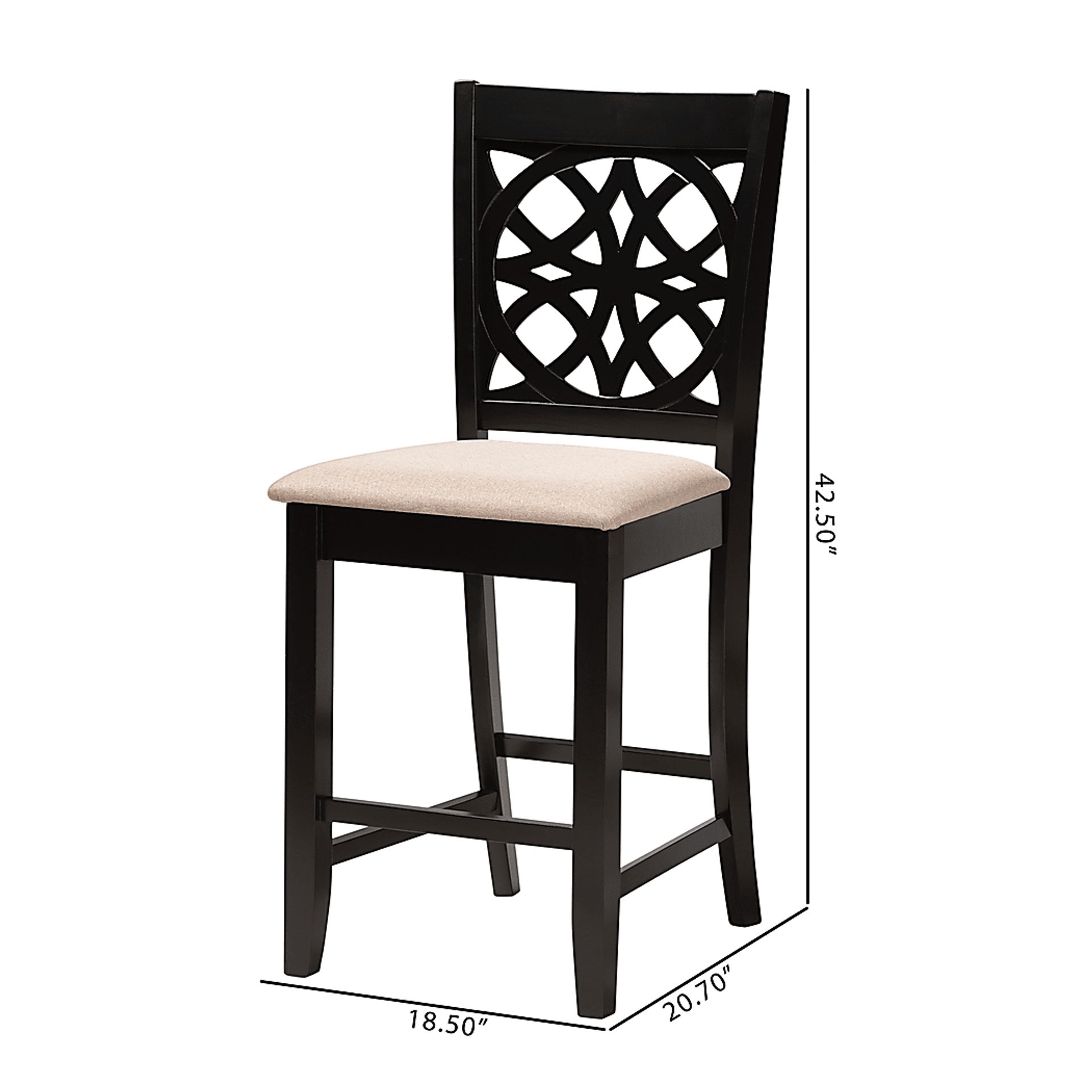 Sarria Brown Counter Stool, Set of 2 - Image 9