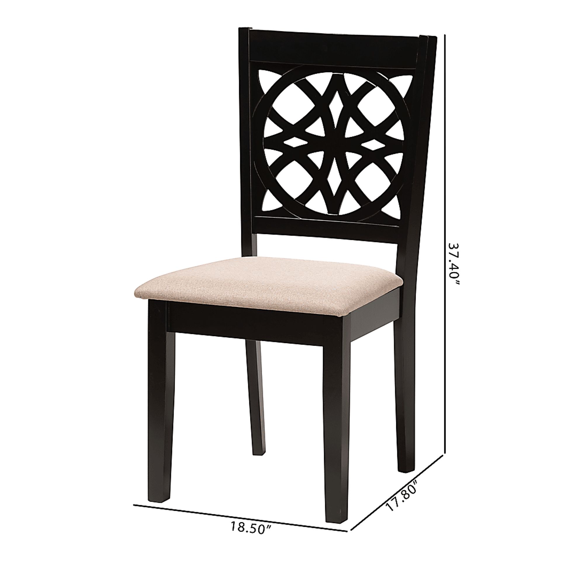 Sarria Brown Dining Chair, Set of 2 - Image 9
