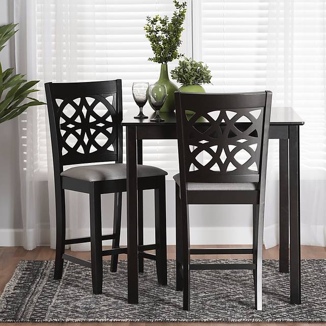 Sarria Dark Brown Counter Stool, Set of 2 - Thumbnail - Image 2