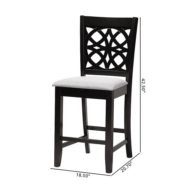 Sarria Dark Brown Counter Stool, Set of 2 - Thumbnail - Image 9