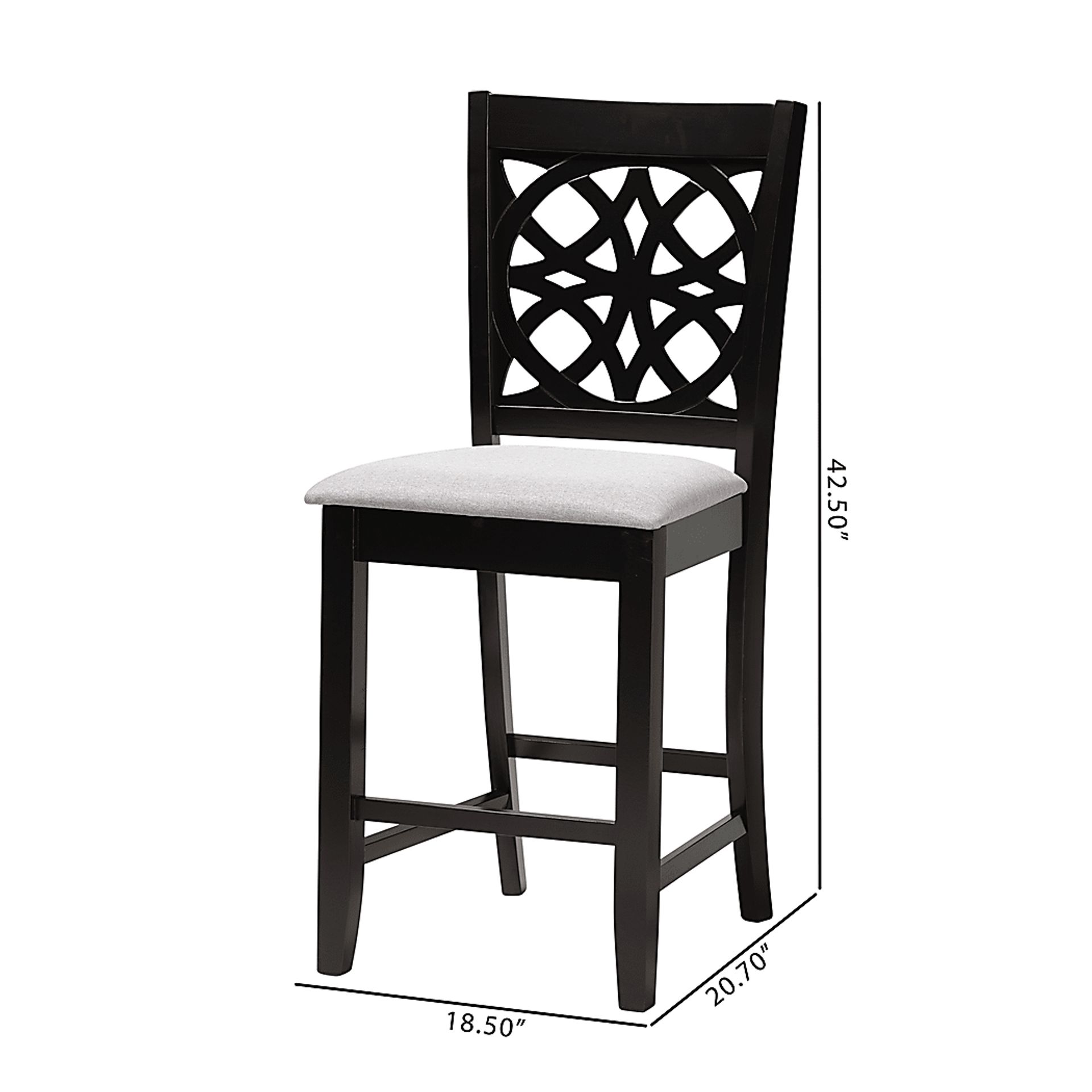 Sarria Dark Brown Counter Stool, Set of 2 - Image 9