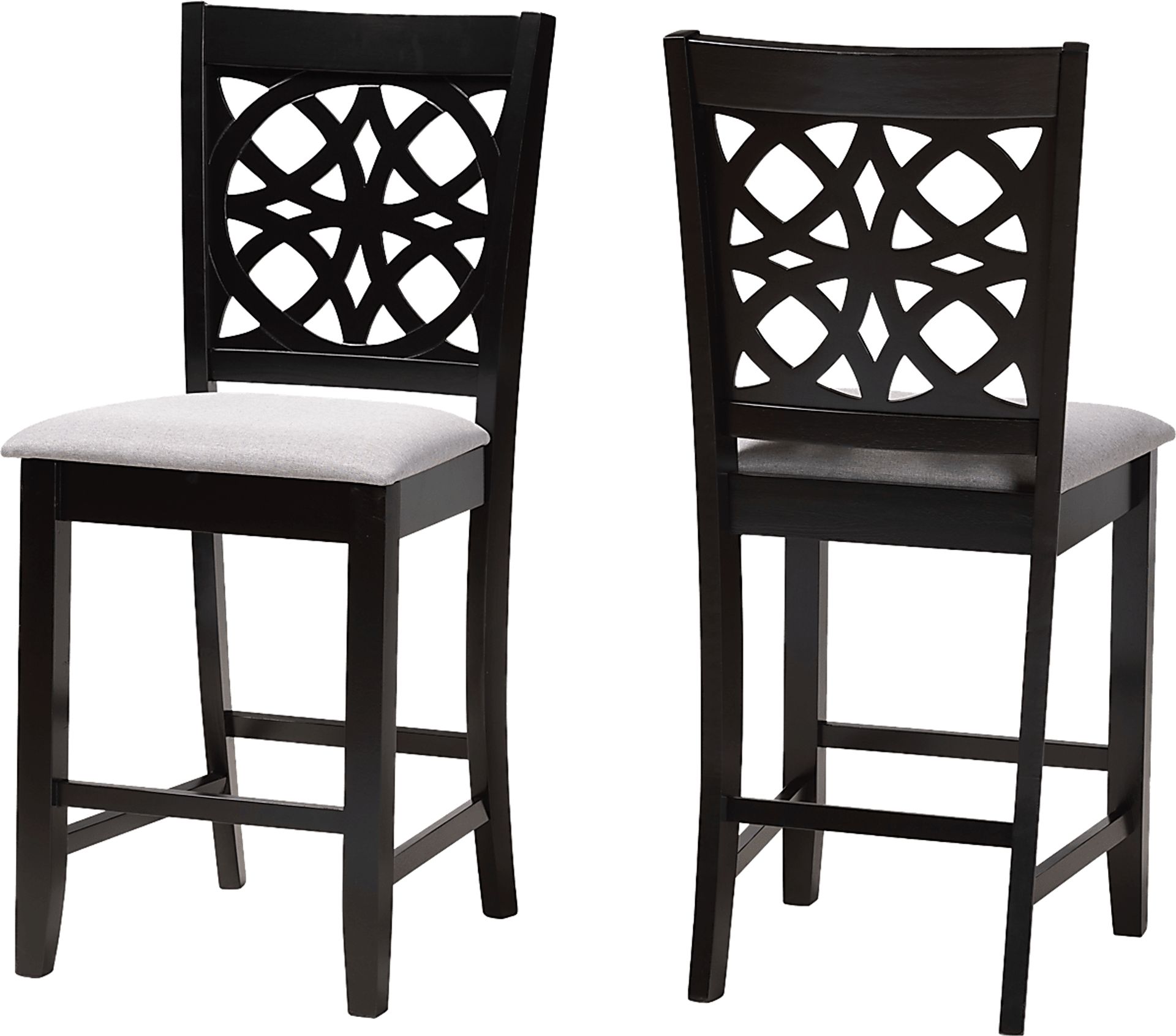 Sarria Dark Brown Counter Stool, Set of 2 - Image 1