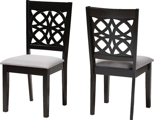 Sarria Dark Brown Dining Chair, Set of 2 - Thumbnail - Image 1