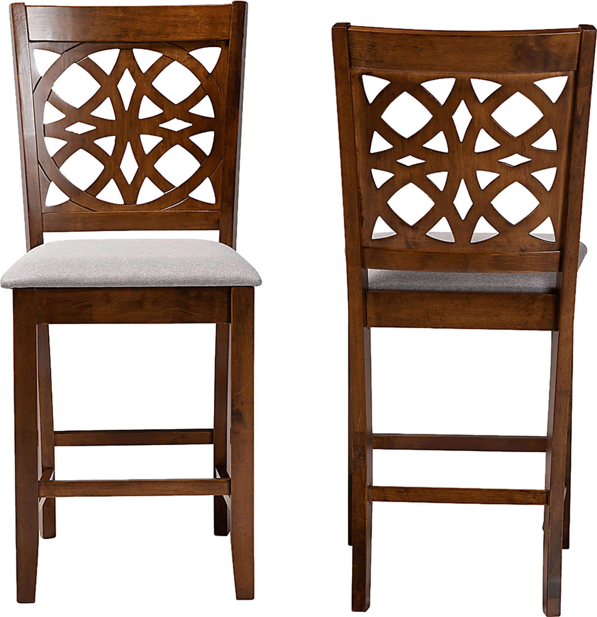 Sarria Walnut Brown Counter Stool, Set of 2 - Image 4