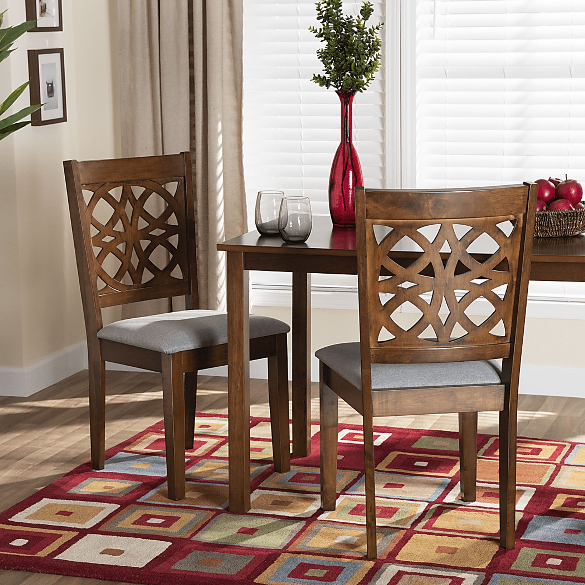 Sarria Walnut Brown Dining Chair, Set of 2 - Image 2