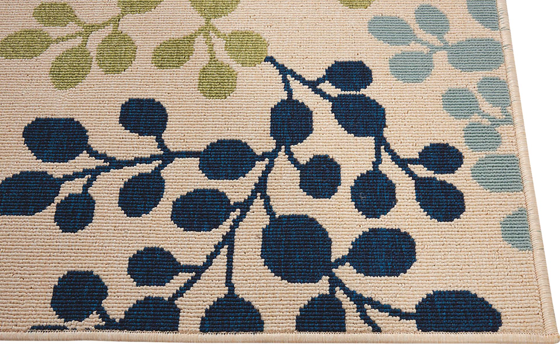 Sarvin Ivory 8' x 11' Indoor/Outdoor Rug - Image 2