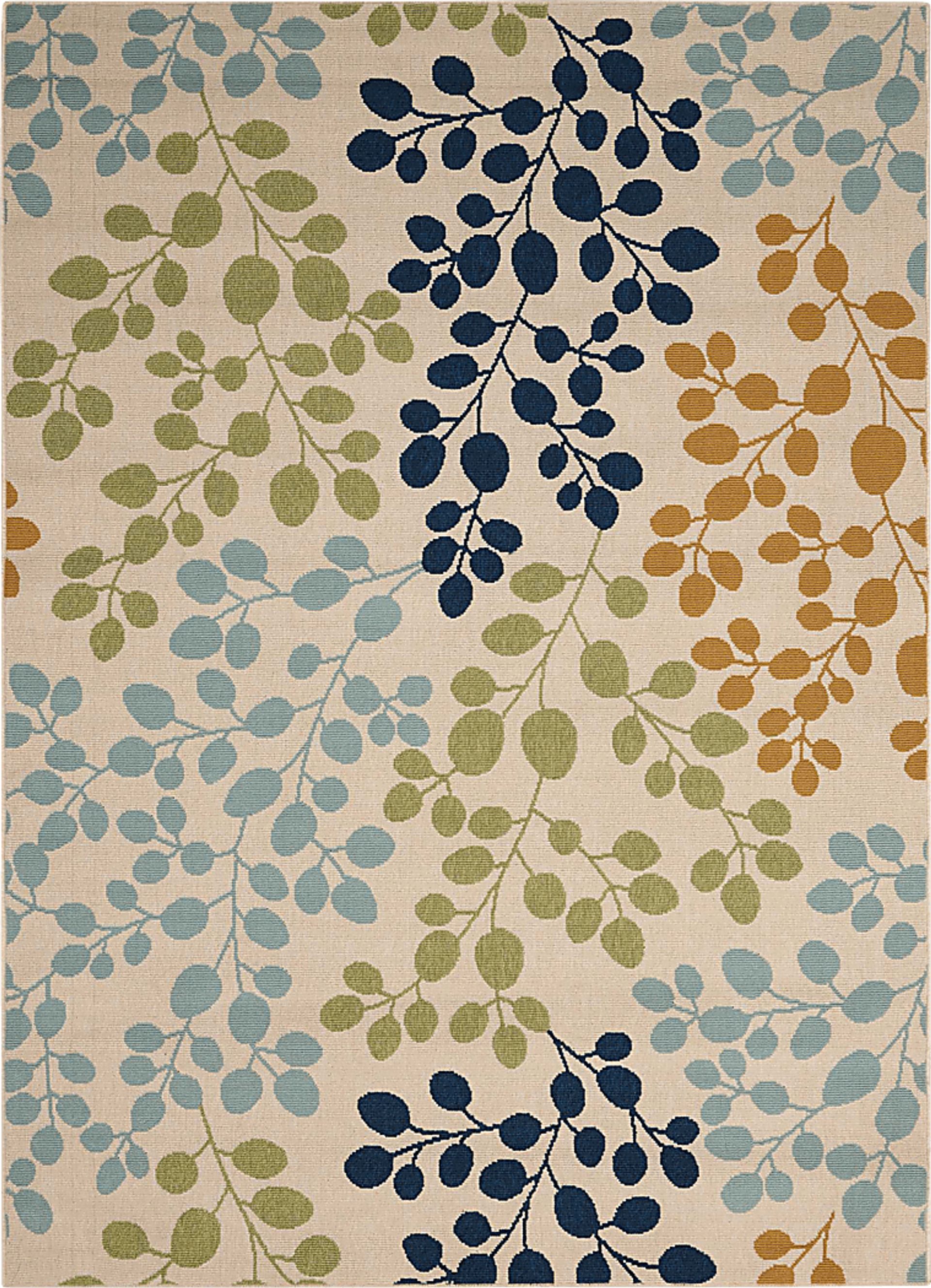Sarvin Ivory 8' x 11' Indoor/Outdoor Rug - Image 1