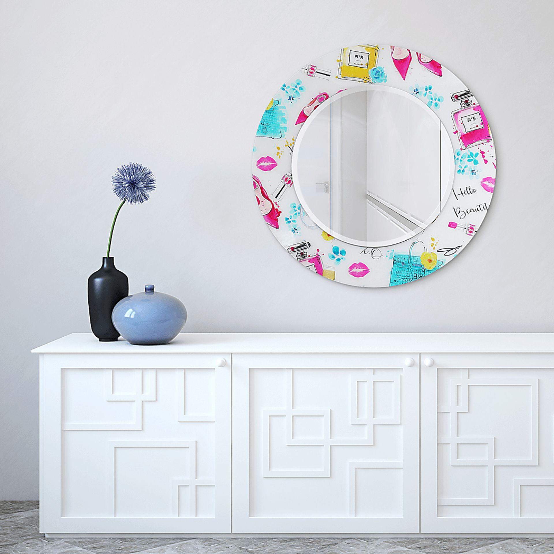 Saryl White Mirror - Image 3