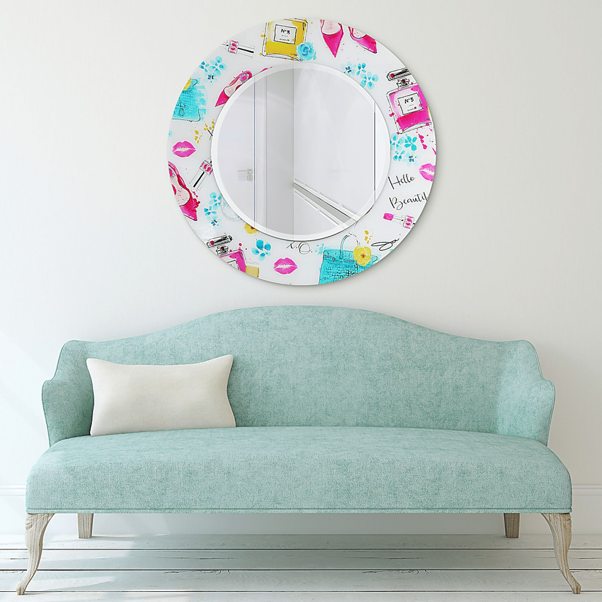 Saryl White Mirror - Image 4