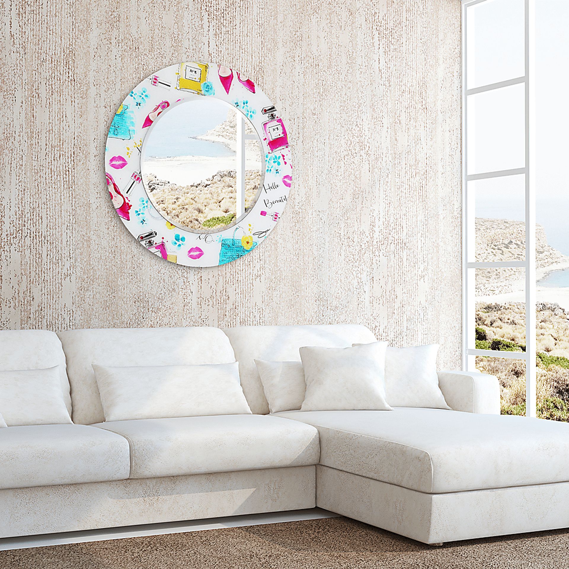 Saryl White Mirror - Image 6