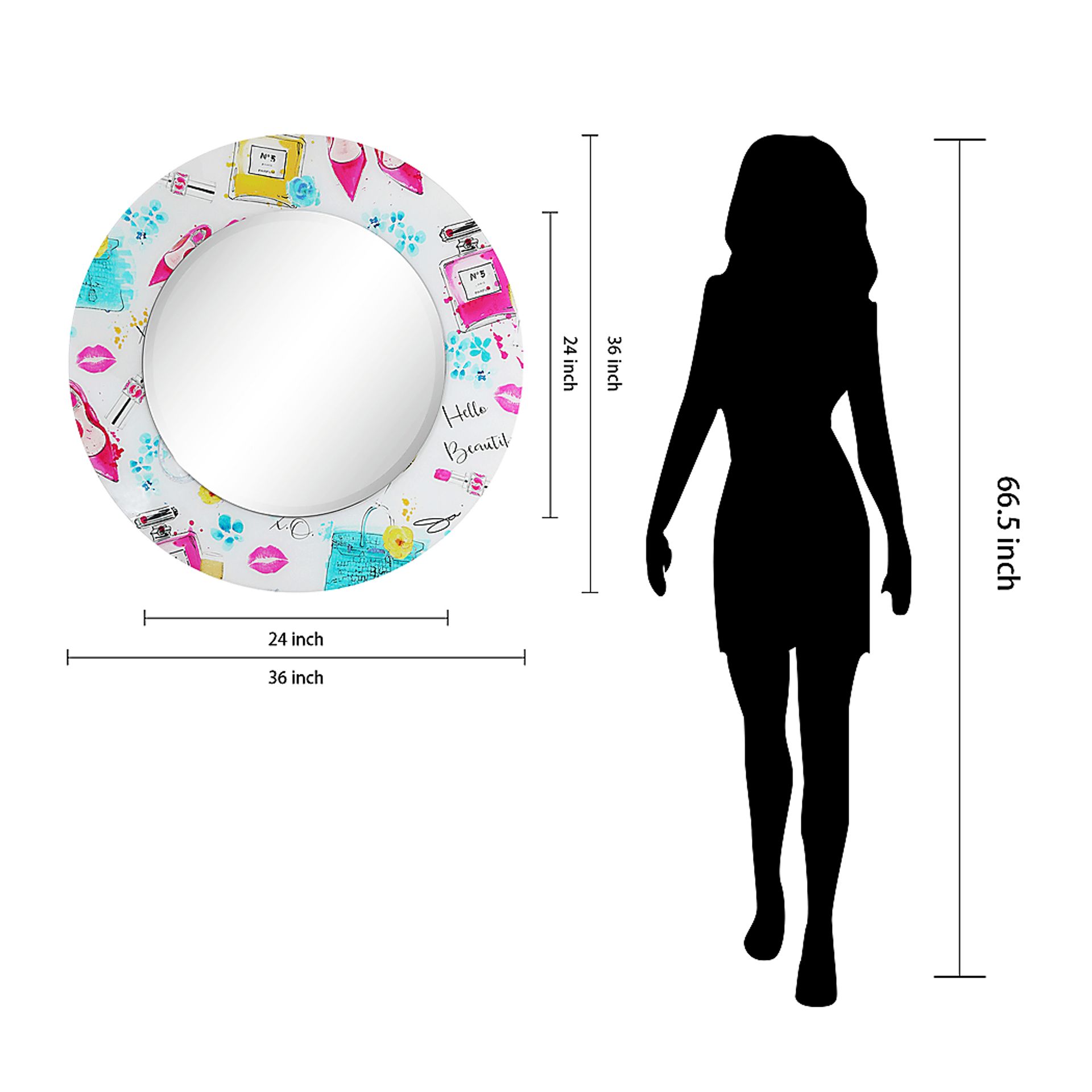 Saryl White Mirror - Image 8