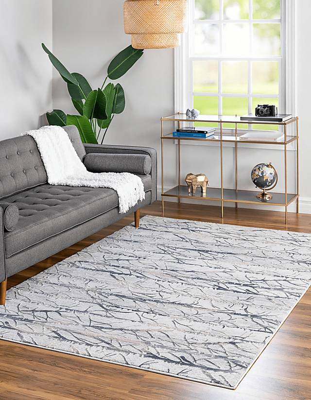 Sasuka Gray 6'1 x 9' Rug - Thumbnail - Image 3