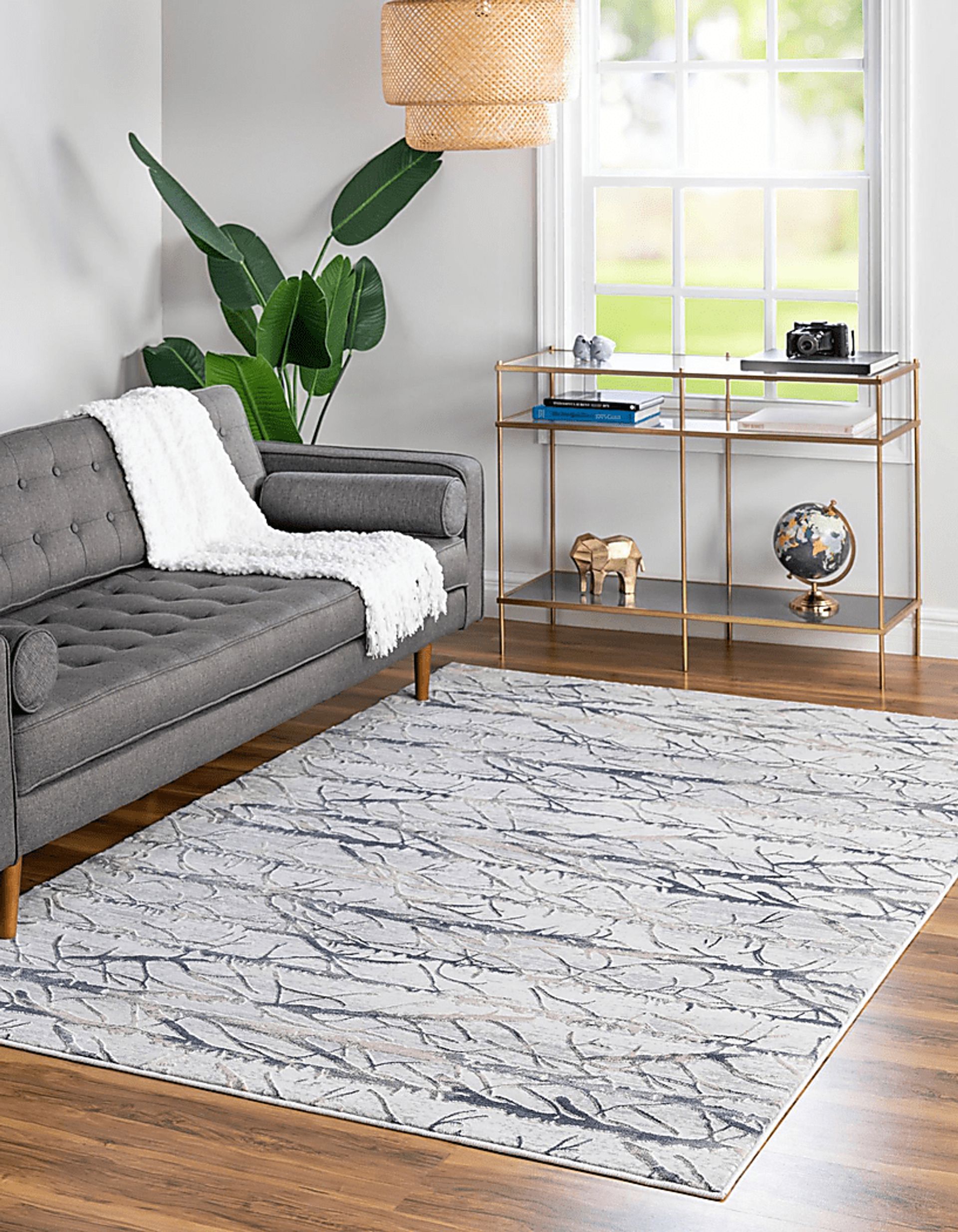 Sasuka Gray 6'1 x 9' Rug - Image 3