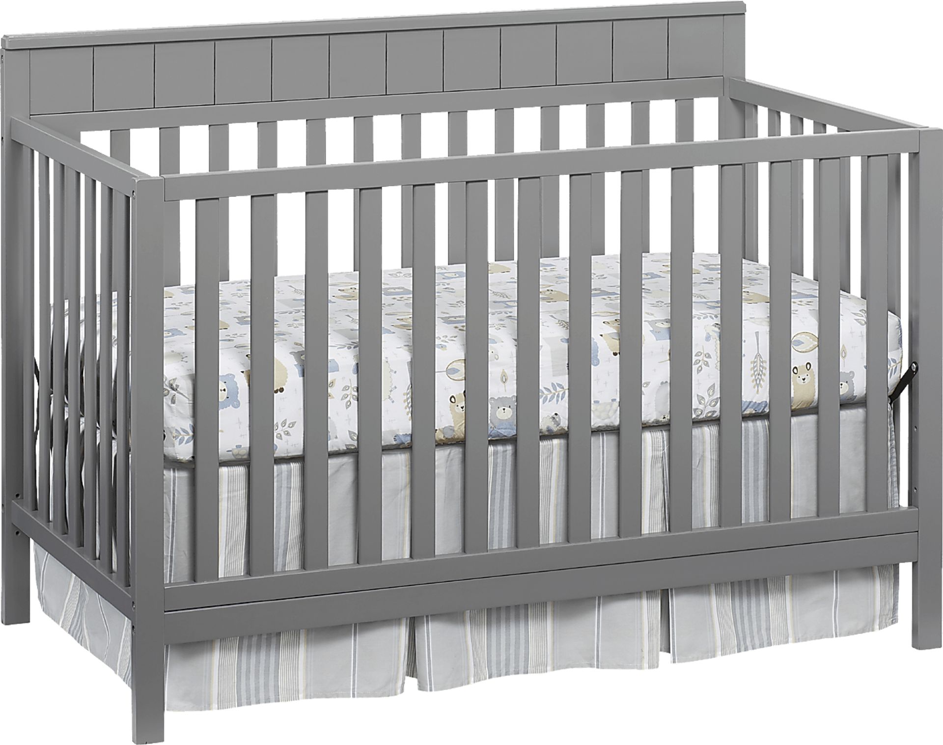 Satine Gray Convertible Crib - Image 1