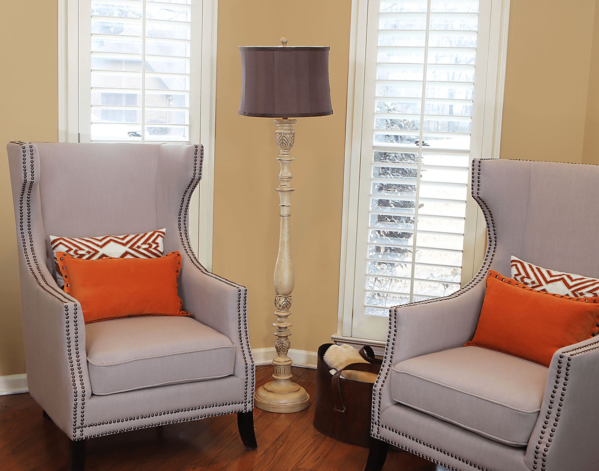 Satterfield Ivory Floor Lamp - Image 2