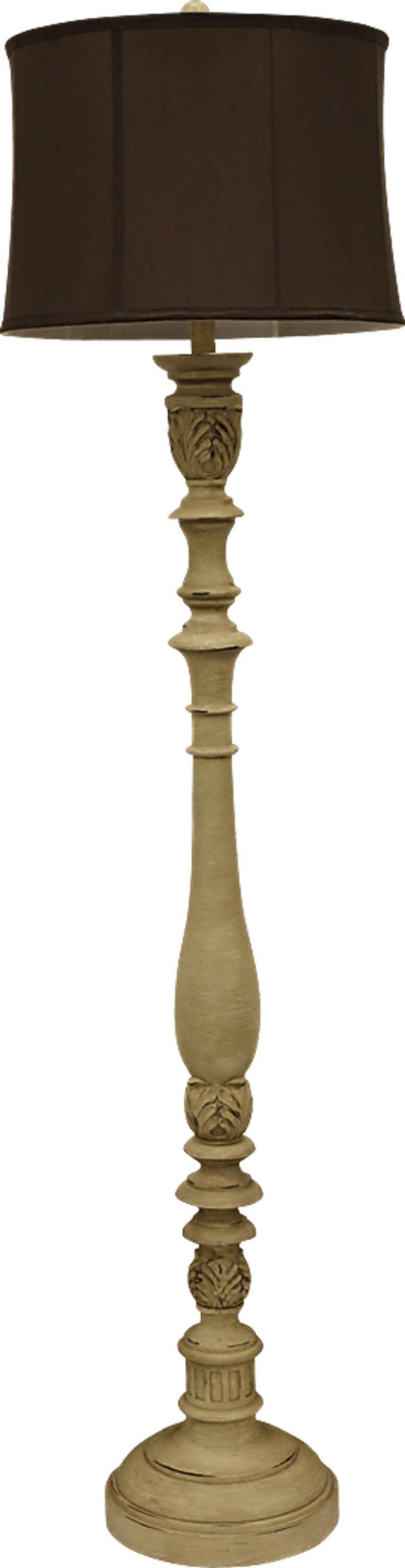 Satterfield Ivory Floor Lamp - Thumbnail - Image 1