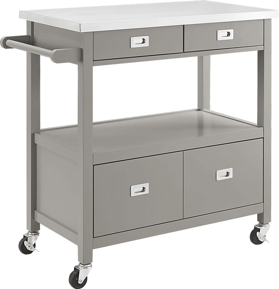 Sattler Gray Kitchen Cart