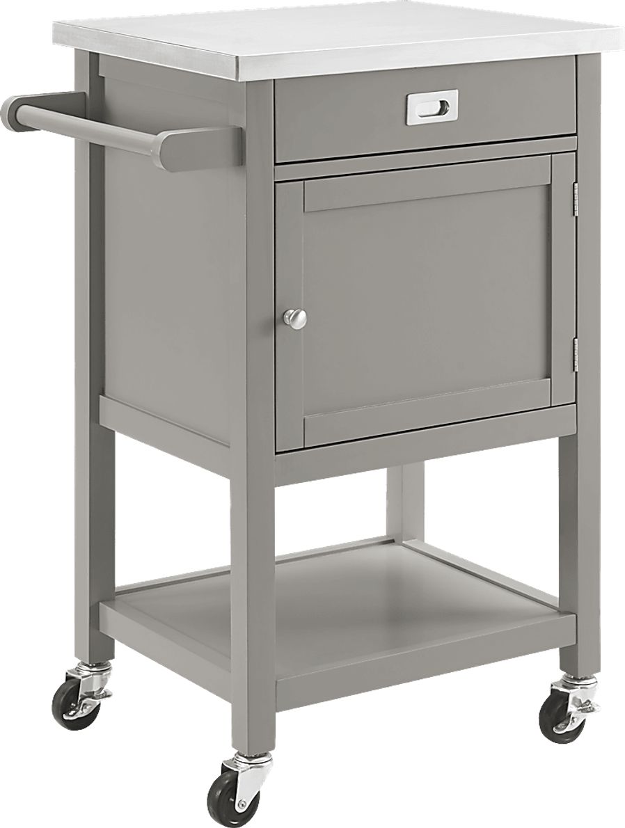 Sattler Small Gray Kitchen Cart
