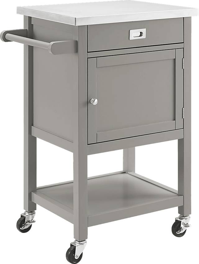 Sattler Small Gray Kitchen Cart - Thumbnail - Image 1