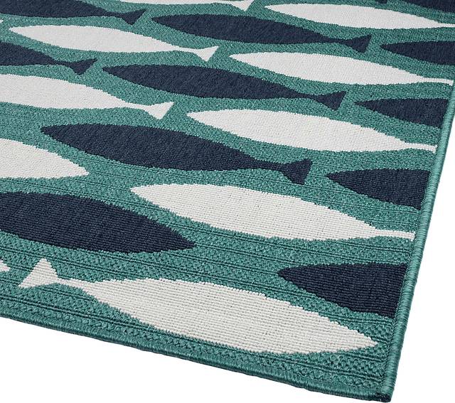 Sauhampton Blue 7'2 x 10'4 Rug - Thumbnail - Image 4
