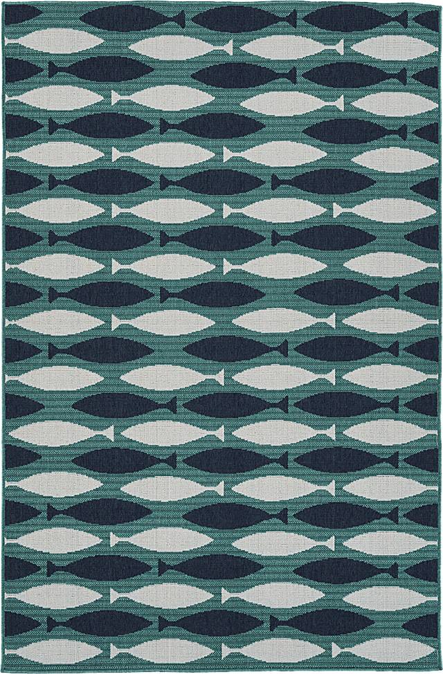Sauhampton Blue 7'2 x 10'4 Rug - Thumbnail - Image 1
