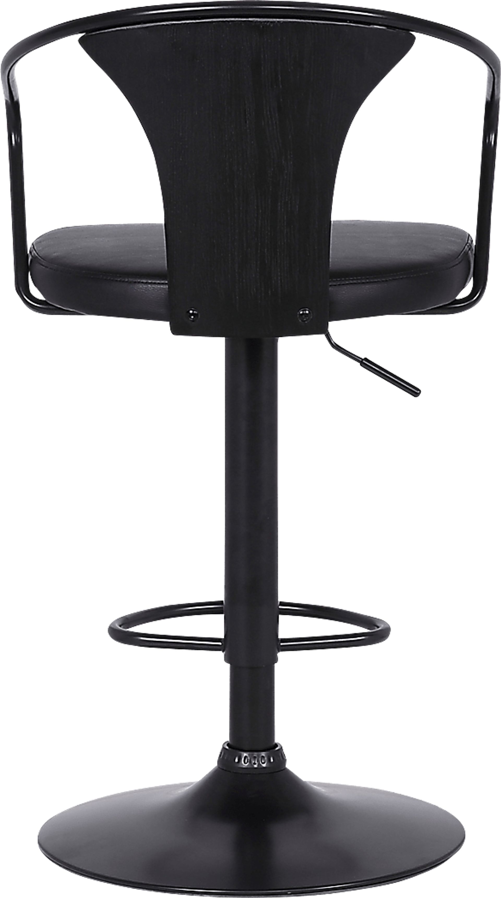 Saujour Black Swivel Barstool - Image 6