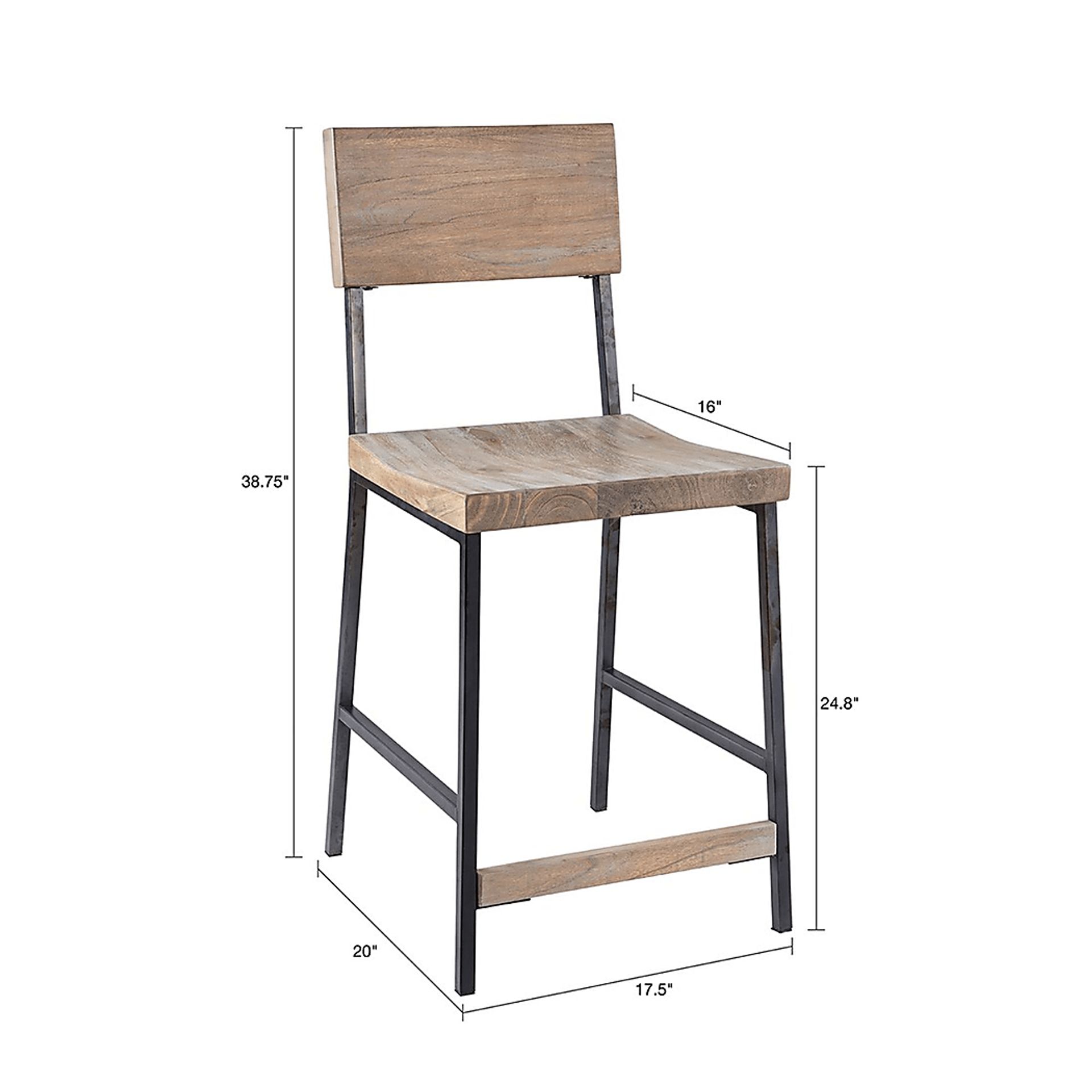 Saulsworth Gray Counter Height Stool - Image 2
