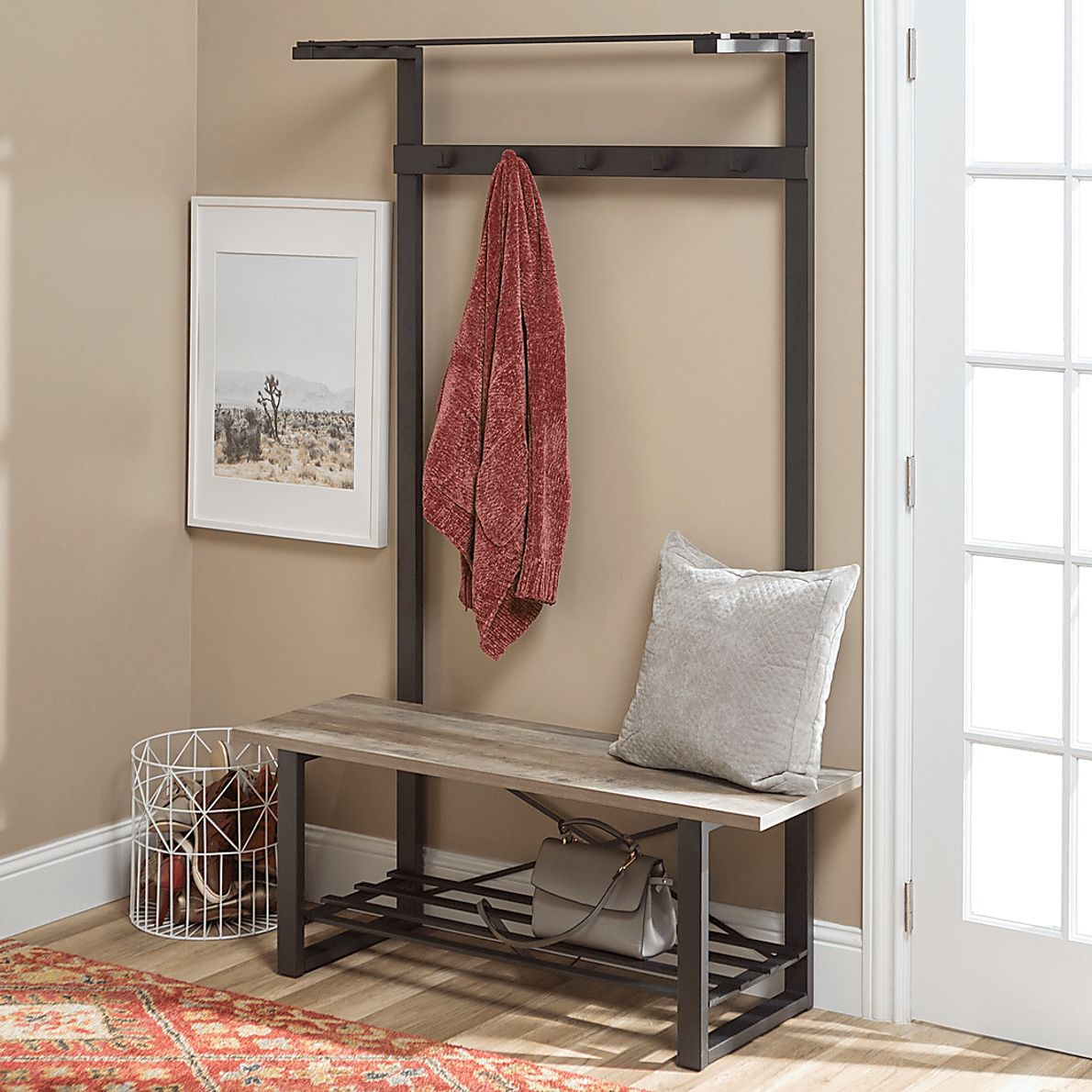 Saulsworth Gray Hall Tree Rooms To Go